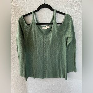 Pink Republic Cold Shoulder Sweater Size: M